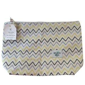 NWT Hi Ho Large zip bag Blue Multi Zig Zag Women's Bag